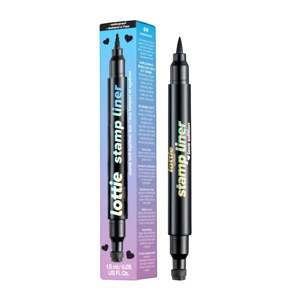 🔴Lottie London Stamp Liner Dual ended Stamp & Precision Felt Tip Eyeliner